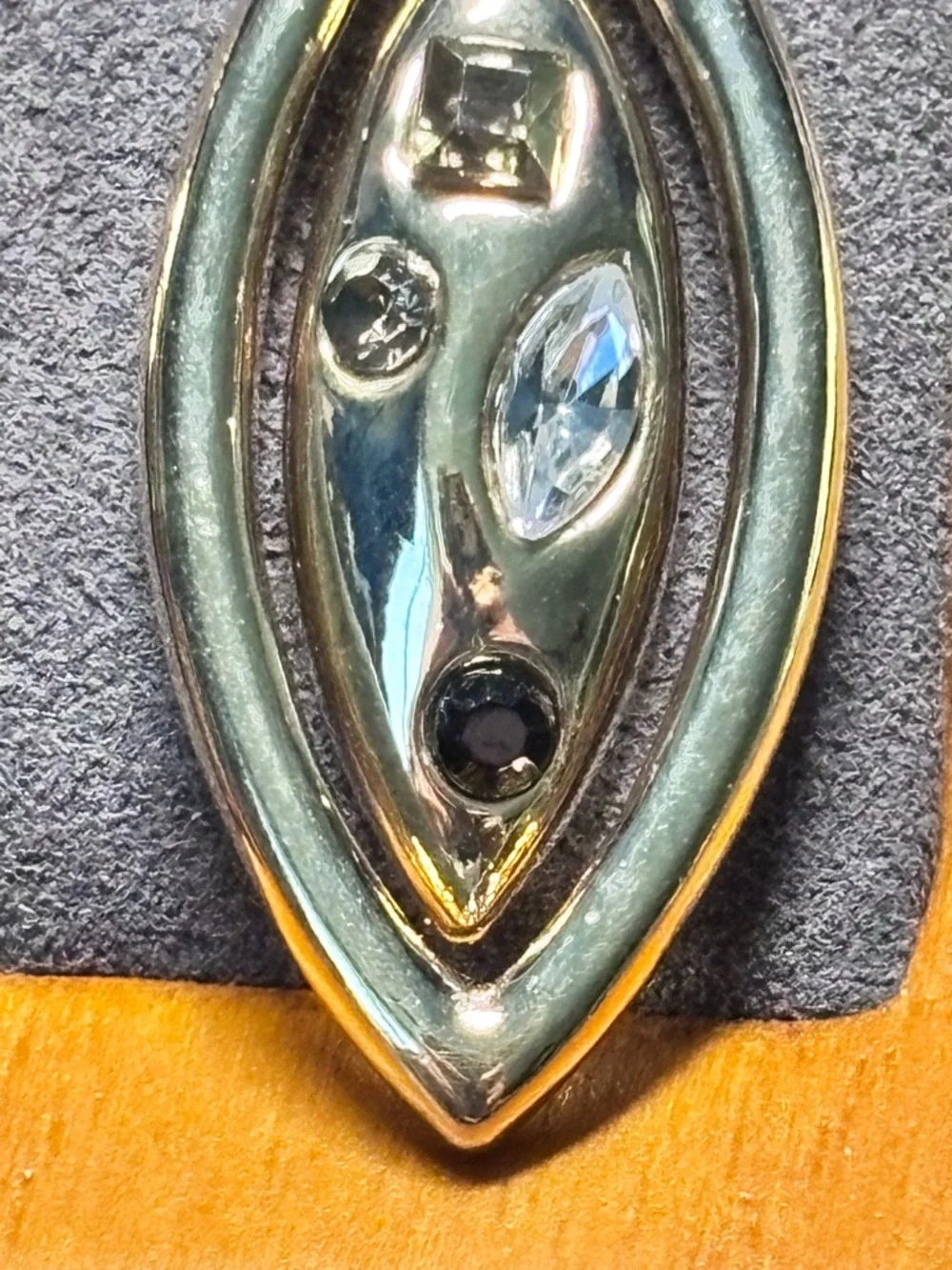 Raphael Gold Crystal Teardrop & Marquise Earring‎ Duo